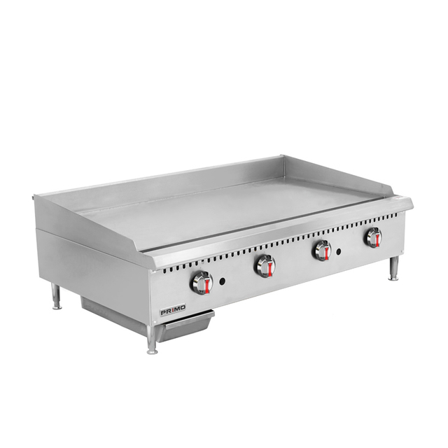 Plancha con termostato de gas para restaurante