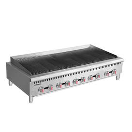 Parrilla comercial de roca de lava a gas