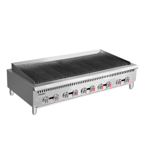 Parrilla comercial de roca de lava a gas