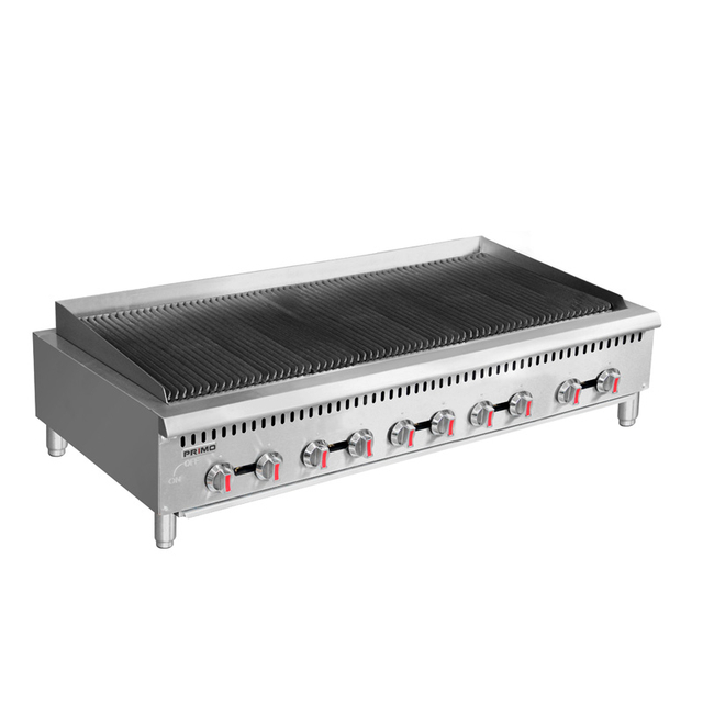 Parrilla comercial de roca de lava a gas