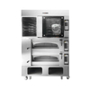 Estufa combinada (horno de convección giratoria + horno de cubierta 2 mazos 4 bandejas) 