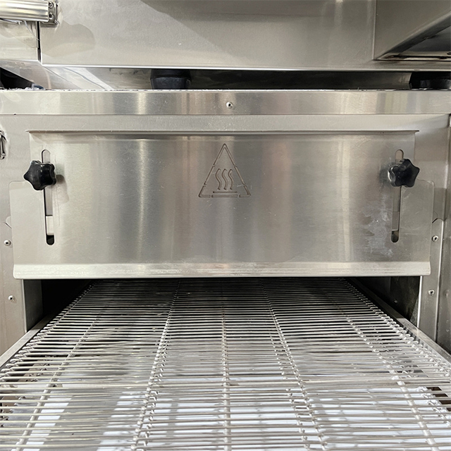 Horno de Pizza transportador eléctrico comercial de acero inoxidable con Control inteligente de microordenador 201 para restaurante