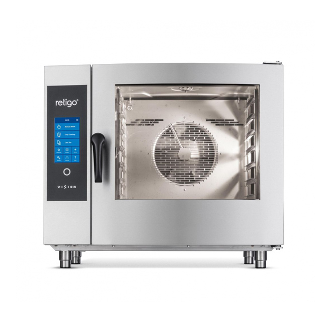 Horno combinado Retigo eléctrico eficiente de encimera para comidas perfectamente cocinadas en restaurantes y cafeterías