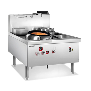 Gas de gas tradicional chino rango de wok quemador único con olla trasera única (tipo de ladrillo de fuego con soplador)