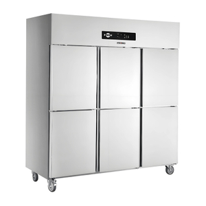 Congelador vertical de 6 medias puertas sólidas en venta 