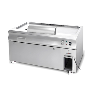 Parrilla Teppanyaki a gas rectangular de estilo japonés