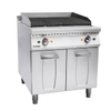 Parrilla eléctrica de roca de lava con gabinete