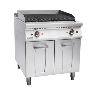 Parrilla eléctrica de roca de lava con gabinete