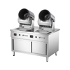 Máquina de salteador de rodillo de doble cabeza vertical simple para restaurante