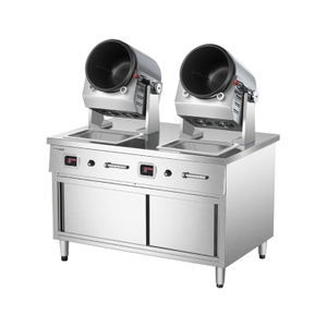 Máquina de salteador de rodillo de doble cabeza vertical simple para restaurante