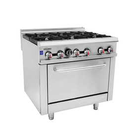 6 Quemadores De Gas Con Horno De Gas