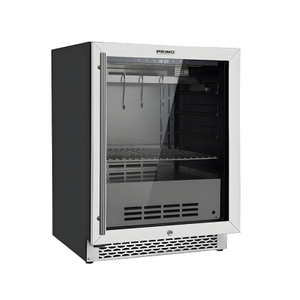 Nevera para vinos bajo encimera.