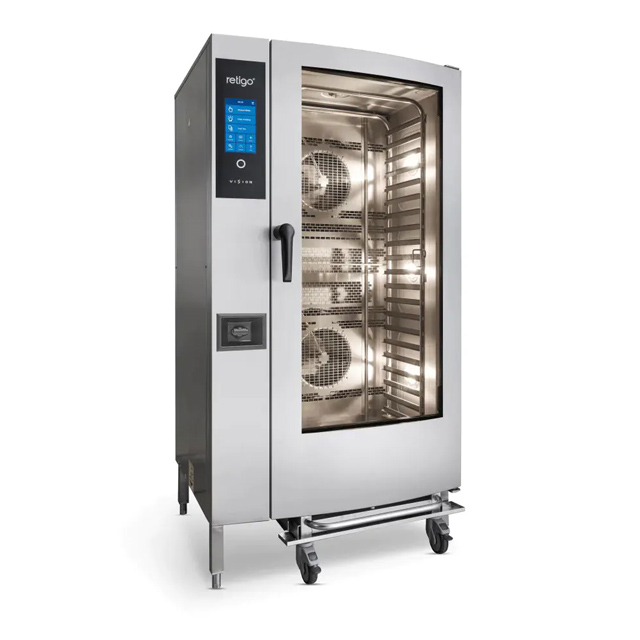 Horno combinado eléctrico multifunción independiente de 20 bandejas para necesidades de cocción versátiles