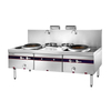 Gas Chino Wok Range Doble quemador 