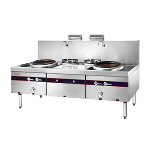Gas Chino Wok Range Doble quemador 