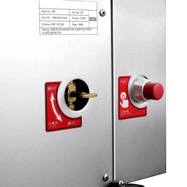 Tostador de cerdo de gas