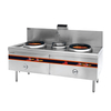 Gas Chino Wok Range doble quemador (tipo de ladrillo de fuego con soplador)