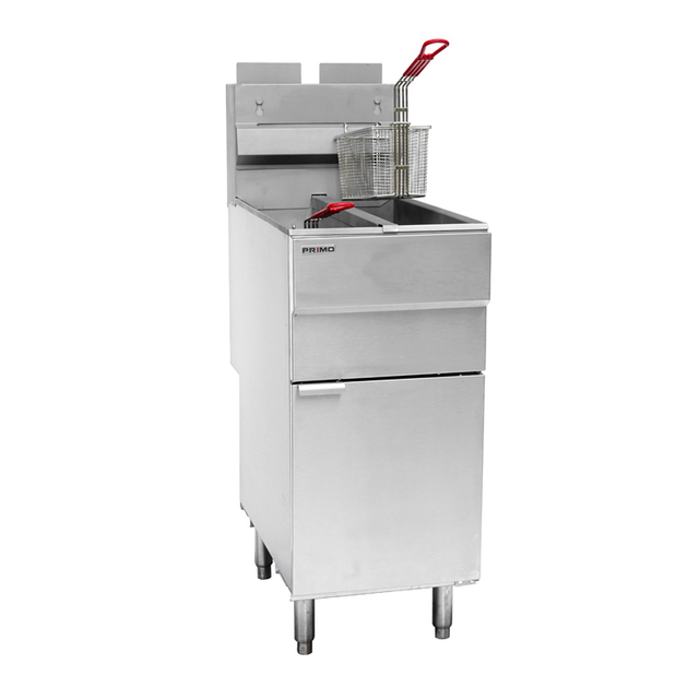 Freidora de tanque dividido a gas