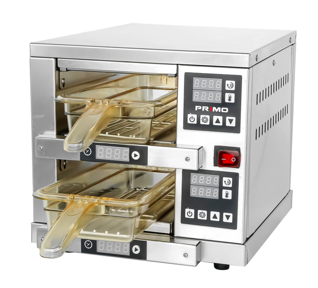 Modular sosteniendo el gabinete carne calentador de empanado