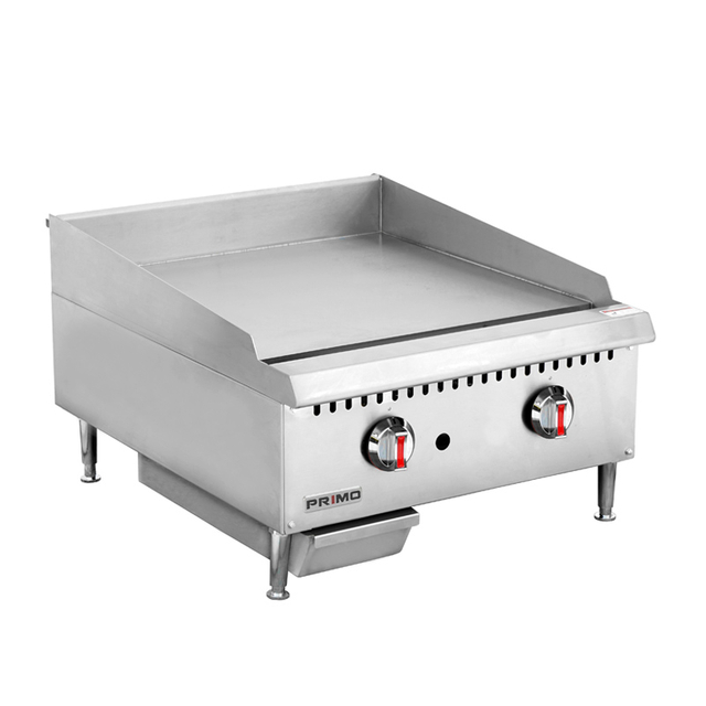 Plancha Termostática De Gas De Acero Inoxidable