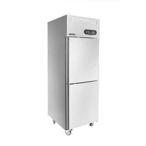 Venta caliente 2 MEDIAS PUERTAS SÓLIDAS CONGELADOR VERTICAL