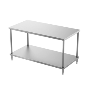 Mesa de Trabajo con Estante Debajo (4/6 Patas)