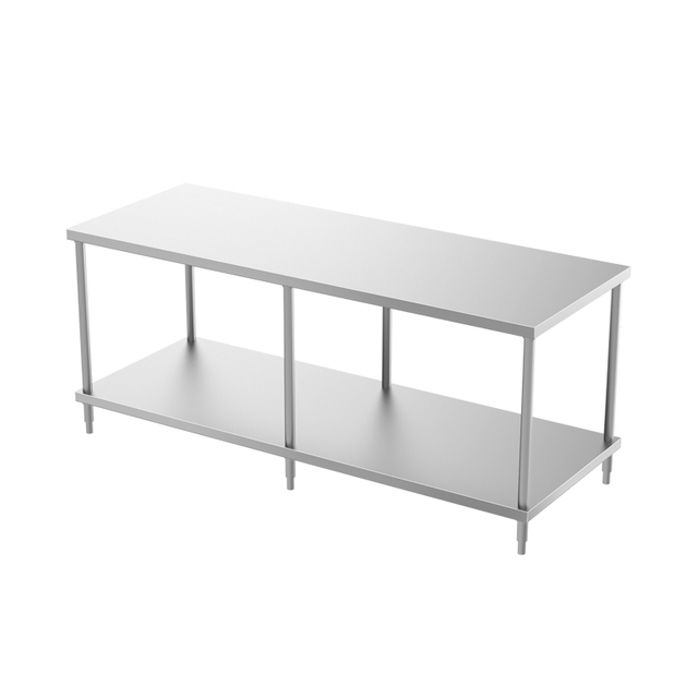 Mesa de Trabajo con Estante Debajo (4/6 Patas)