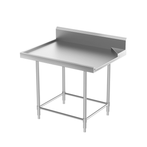Mesa para platos limpios con protector contra salpicaduras (4/6 patas)
