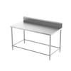 Mesa de trabajo con protector contra salpicaduras (4 patas)